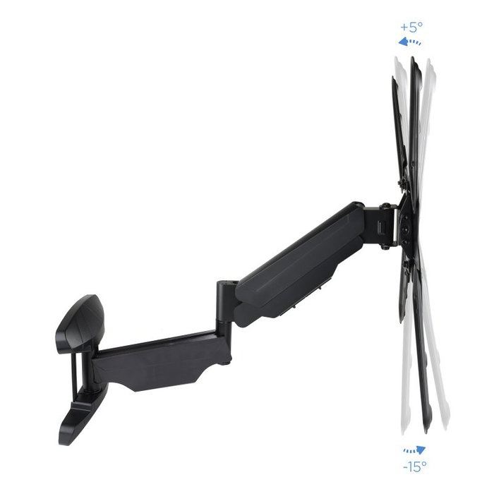 TooQ Soporte de Pared para TV LP2355TN-B, Giratorio e Inclinable, para Pantallas de 23 a 55 Pulgadas hasta 30 kg, Nivelable, Negro